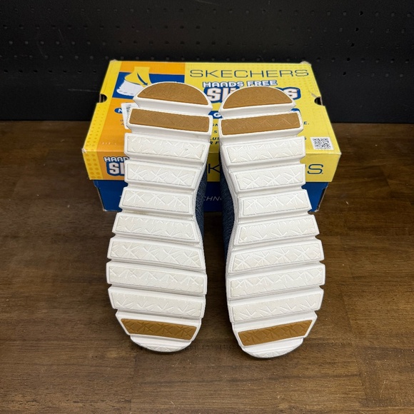 New W/ Box! Men's Skechers Slip In's Glide Step Comfortable Navy Sneakers Size 8 - Picture 5 of 5